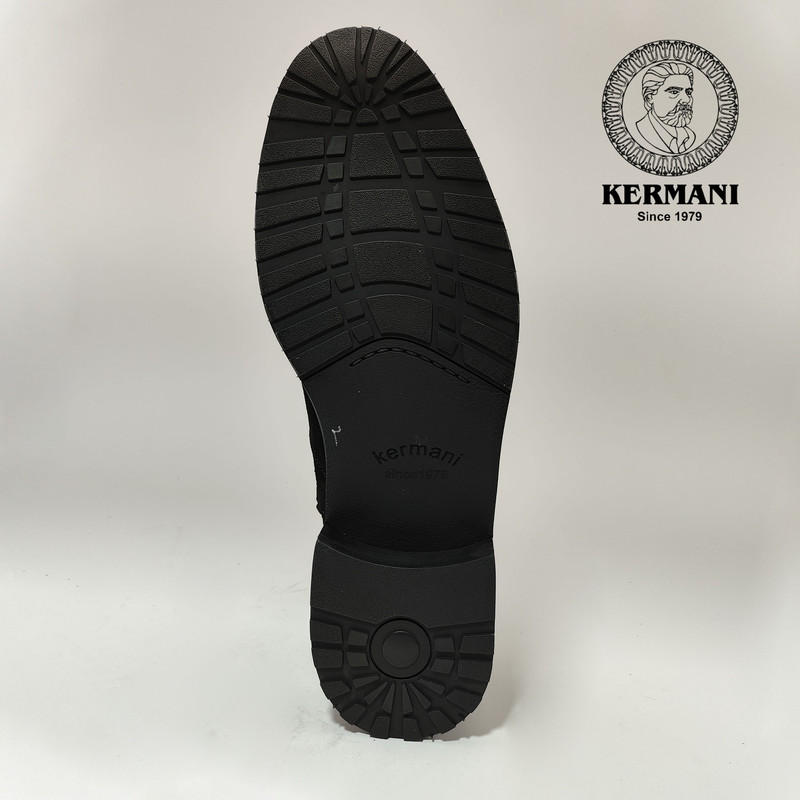 نیم‌بوت مردانه کرمانی، چرم جیر طبیعی، کد 653، زنجیر جدا شدنی، زیره دو لایه - تصویر 20