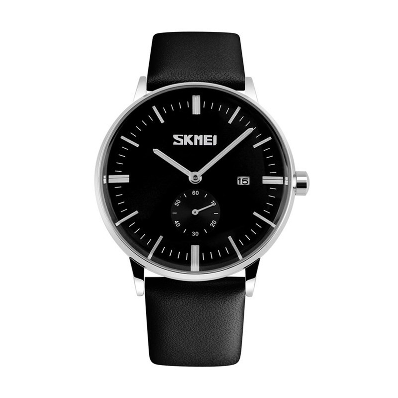 ساعت مچی مردانه اسکمی مدل S9083 Black بند چرمی - تصویر 3