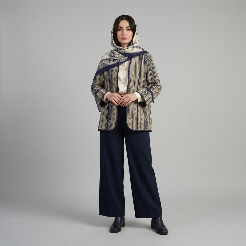 مانتو زیر باسن زنانه مدل M-30 - تصویر 2