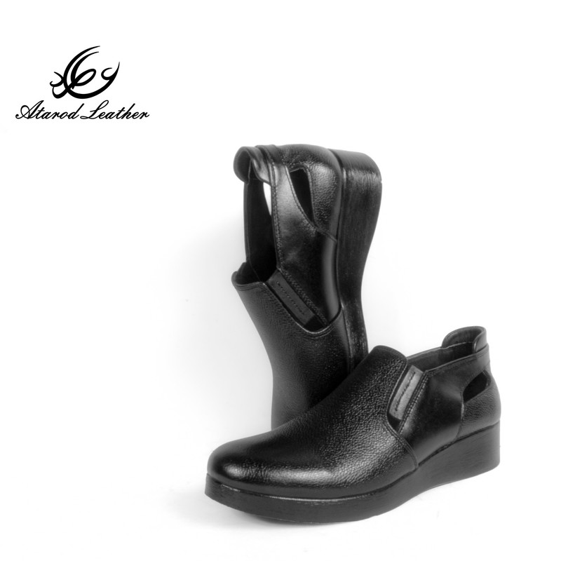 کفش زنانه طبی چرم عطارد مدل SH158 تمام چرم سبک روزمره - تصویر 7