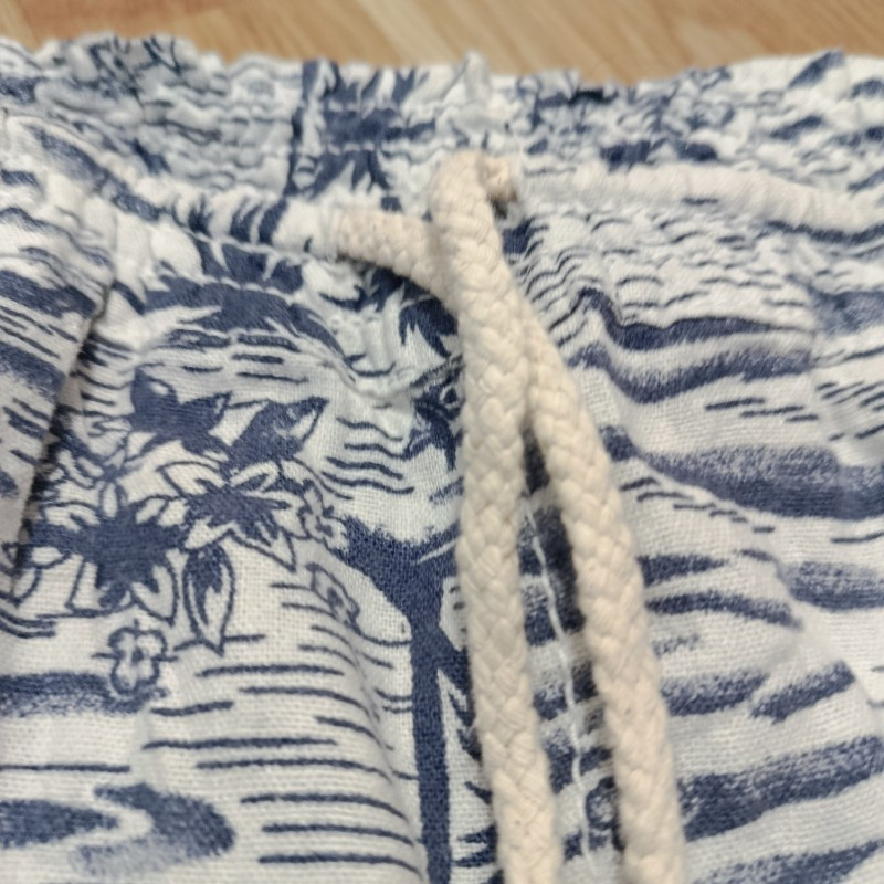 ست تاپ و شلوارک راحتی زنانه تابستانی لینن - تصویر 6