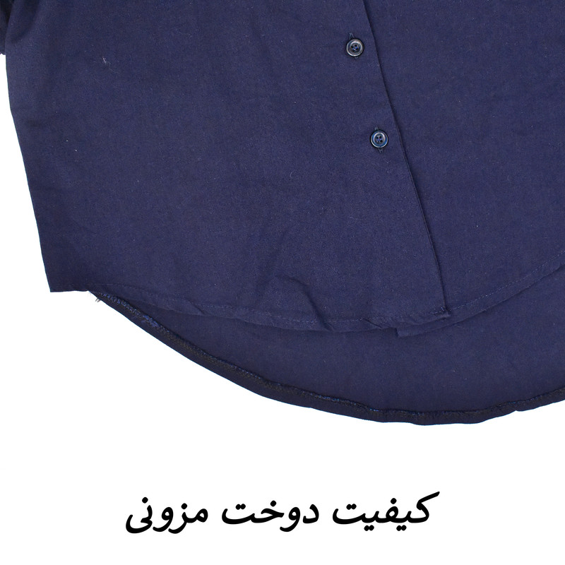 شومیز لینن زنانه مدل نراوا 4155 آستین پفی یقه برگردان قهوه‌ای - تصویر 29