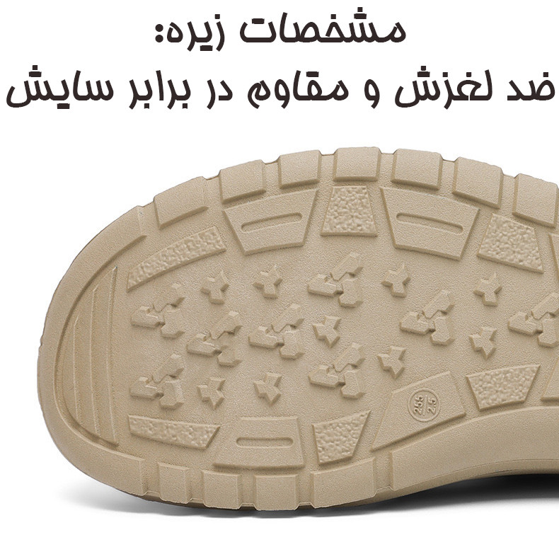 صندل مردانه واریور طراحی بندی مخصوص طبیعت‌گردی - تصویر 9