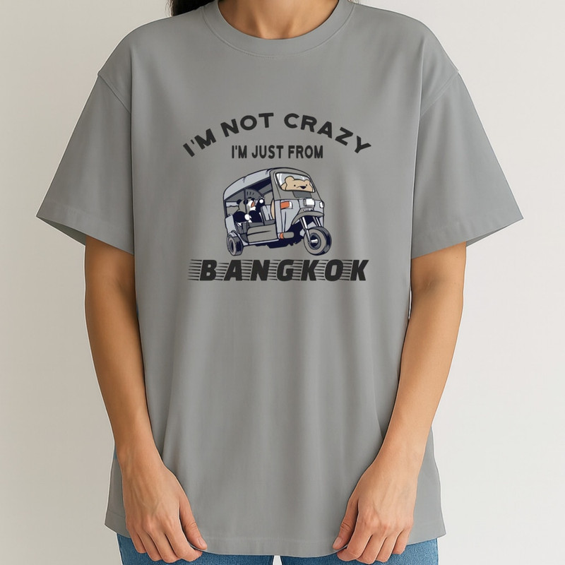 تی‌شرت اورسایز زنانه باکس طرح خرس و موتور سه چرخ پنبه - تصویر 5