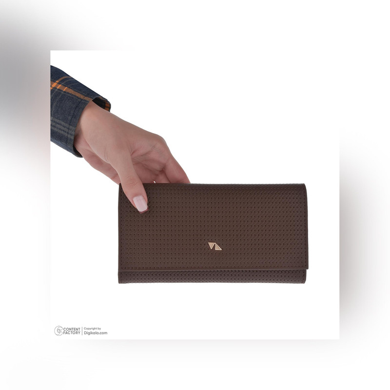 کیف پول چرم مشهد مدل D5577 کتی مگنتی چرم طبیعی طرح‌دار - تصویر 4