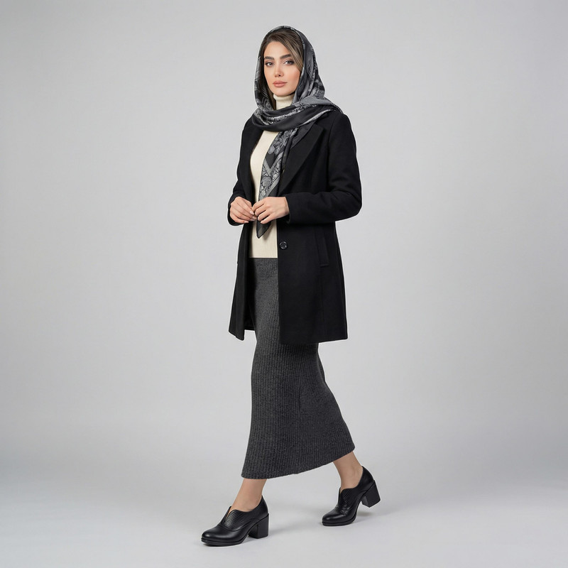 کفش پاشنه‌دار زنانه چرم طبیعی گاوی عطارد - تصویر 6