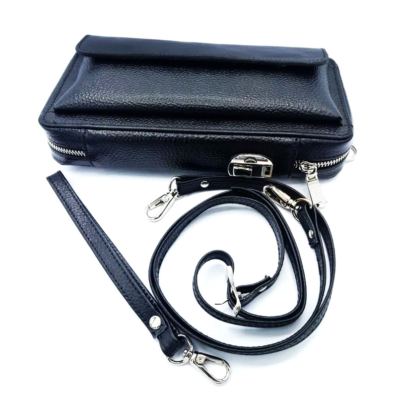 کیف دستی مردانه چرمی تمام زیپ کد 002 - تصویر 8