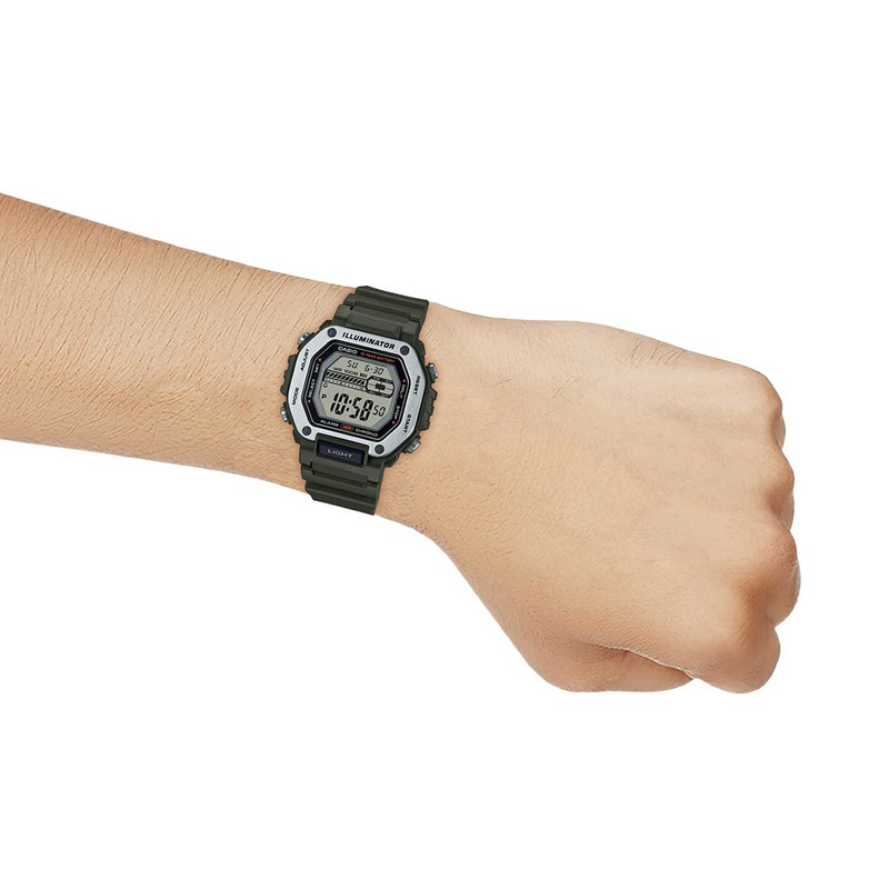 ساعت مچی کاسیو MWD-110H-3AVDF دیجیتال-آنالوگ سبز - تصویر 5