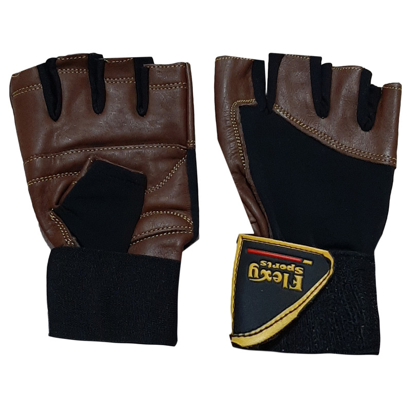 دستکش بدنسازی فلکسی مدل ۲XL-500 سایز بزرگ با پالم ضدلغزنده
