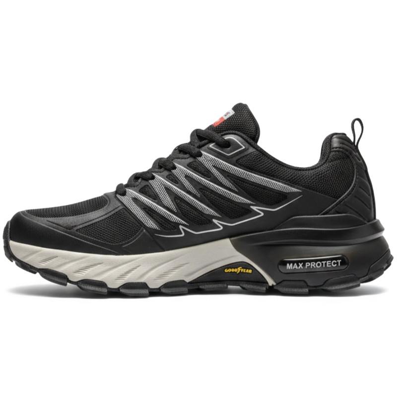 کفش پیاده‌روی ski MAX سبک با زیره مقاوم و رنگ مشکی