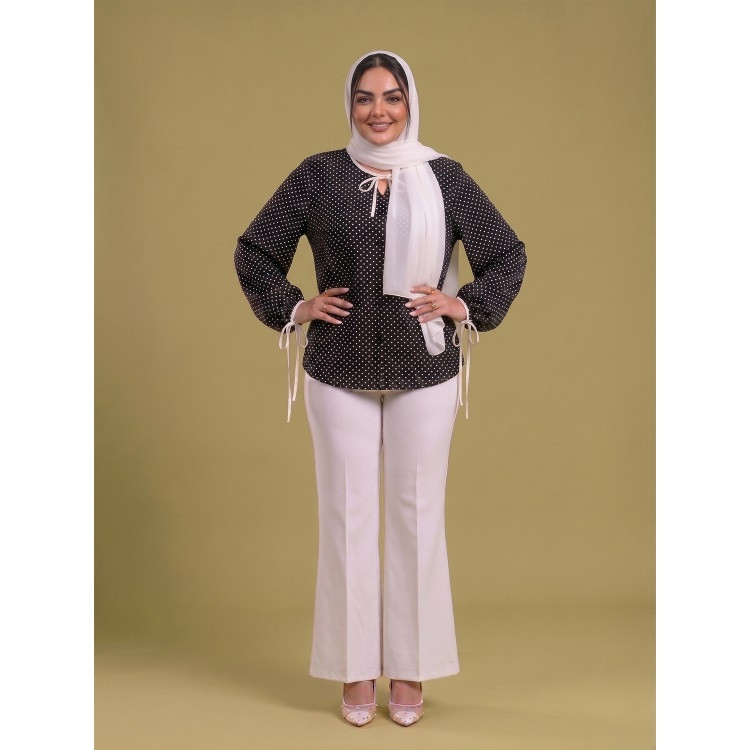 تونیک زنانه آستین بلند یقه گرد مدل SN-BD-204031452 - تصویر 3