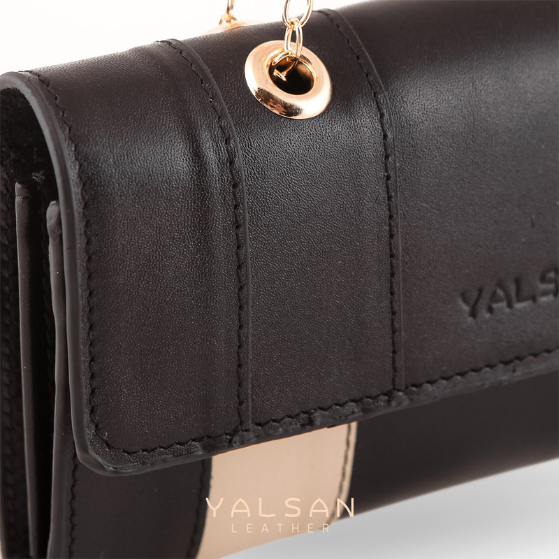 کیف دوشی زنانه چرم یلسان مدل تیکا کد 213-GN-04 - تصویر 8