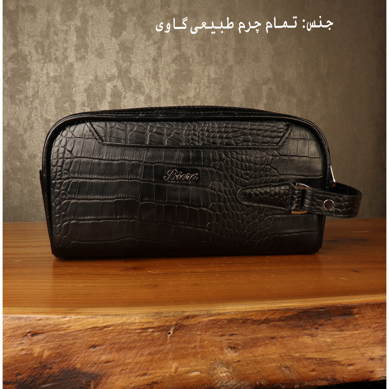 کیف دستی مردانه بیورا مدل SHZ055 از چرم طبیعی کروکدیلی - تصویر 9