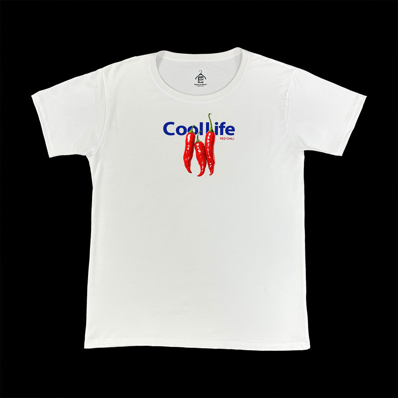 تی‌شرت آستین کوتاه زنانه فلفل طرح Cool life کد WH.1072 - تصویر 2