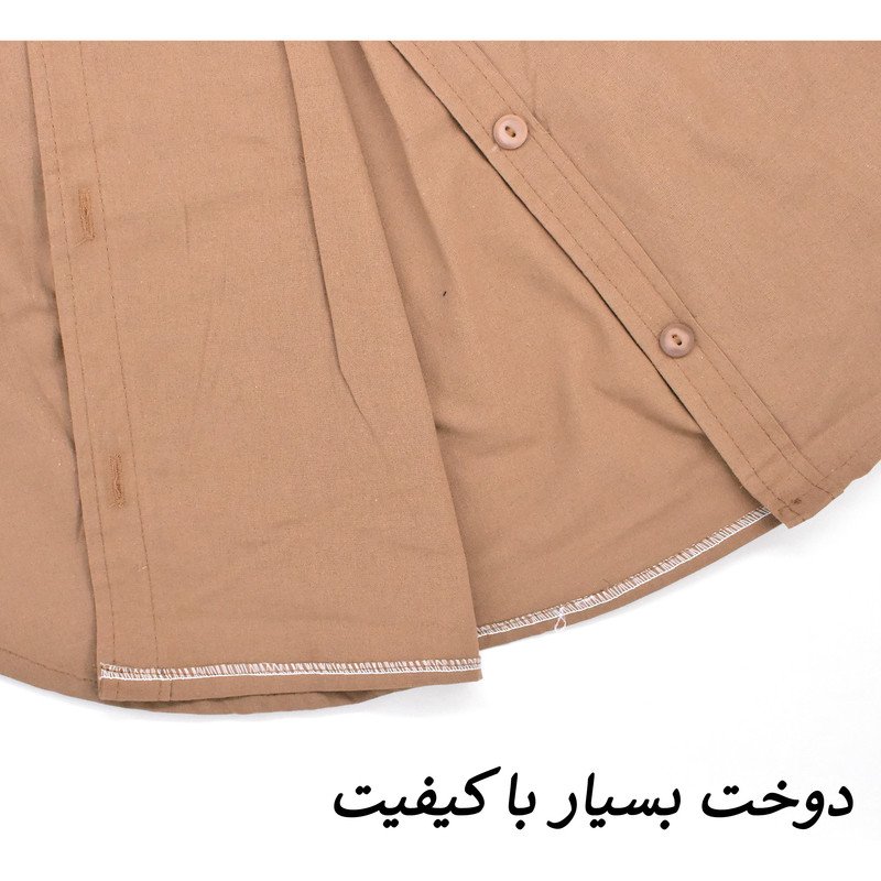 شومیز لینن آستین گره‌دار سه‌ربع برش خفاشی مدل لانا کد S1049 - تصویر 35