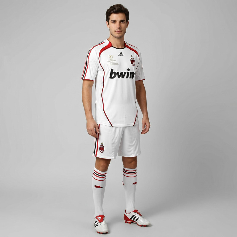 ست تیشرت و شلوارک ورزشی مردانه میلان Away ۲۰۰۷