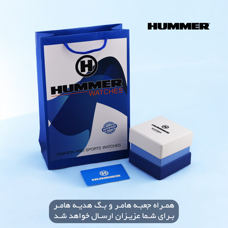 ساعت مچی مردانه هامر بدنه استیل با بند رابر ضد آب - تصویر 7