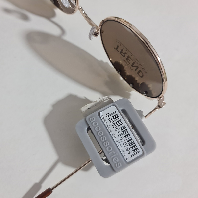 عینک آفتابی زنانه گرد گلدار اکسسوریز مدل 324-653 طلایی - تصویر 7