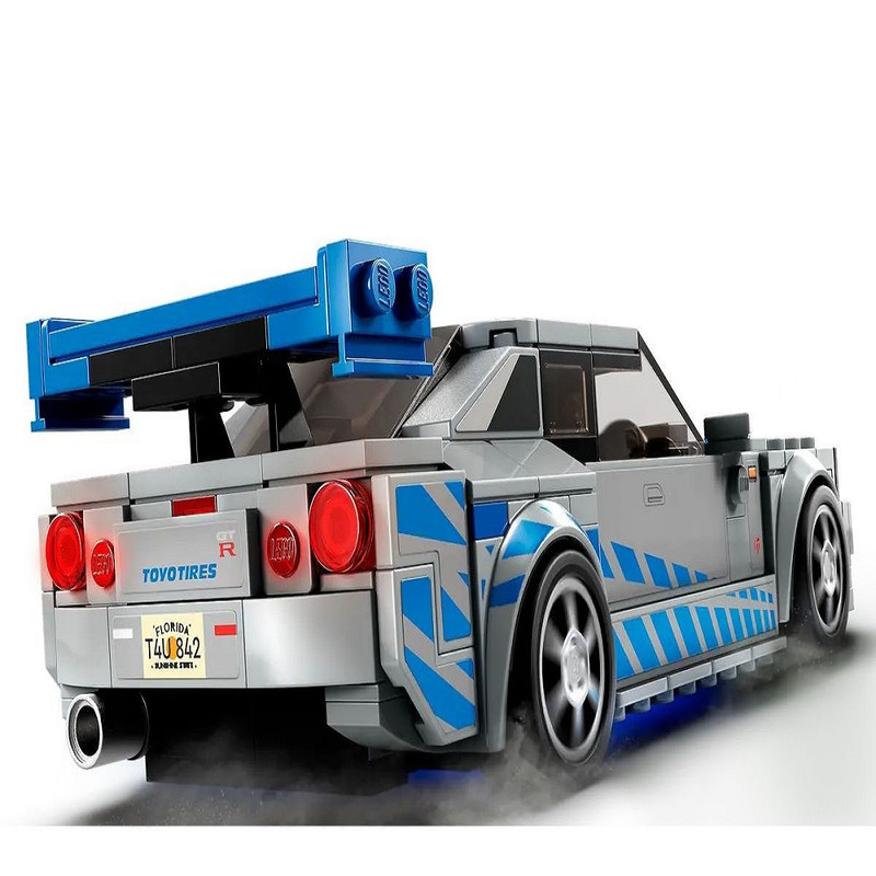 لگو Speed Champions مدل Fast 2 Furious Nissan Skyline GT-R (R34) - تصویر 4