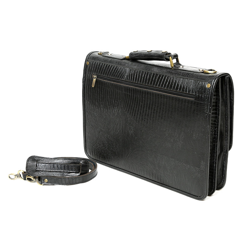 کیف اداری چرمی مدل SB0214 دو قفل با چرم طبیعی - تصویر 6