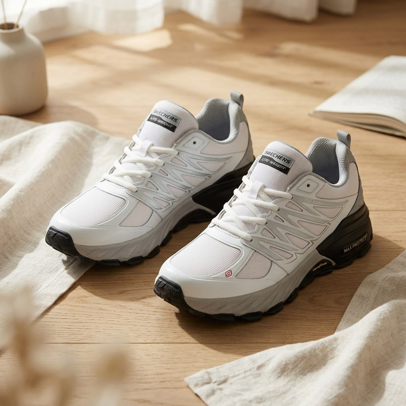 کفش پیاده‌روی ski MAX سبک با زیره مقاوم و رنگ مشکی - تصویر 18