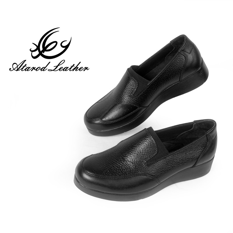 کفش زنانه طبی چرم عطارد مدل SH220 هالوکس والگوس چرم طبیعی - تصویر 6