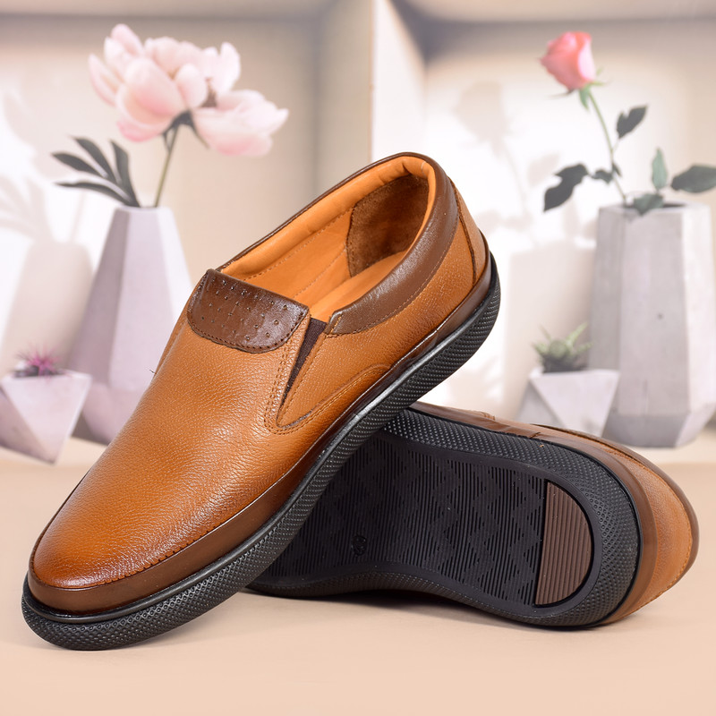 کفش روزمره مردانه عبدی تمام چرم طبیعی تبریز طبی - تصویر 7