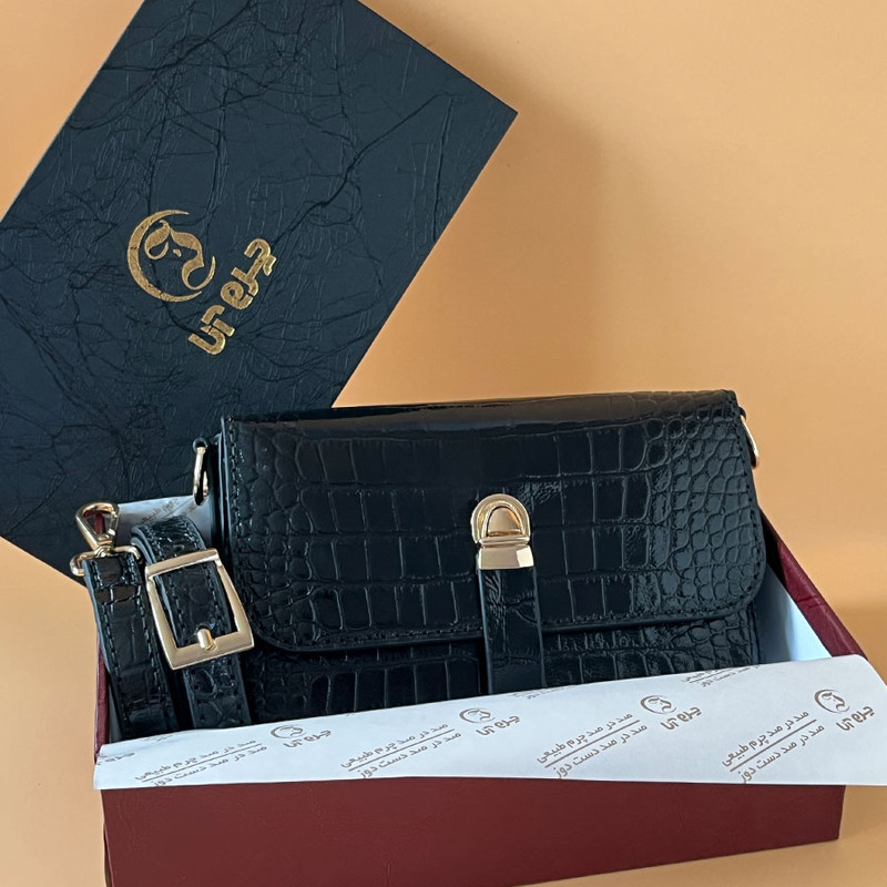 کیف زنانه خانه چرم آنا مدل V-25735 ورنی براق - تصویر 7