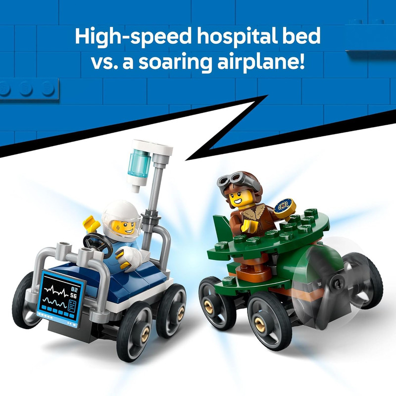 لگو City مدل Airplane vs. Hospital Bed کد 60459 - تصویر 6