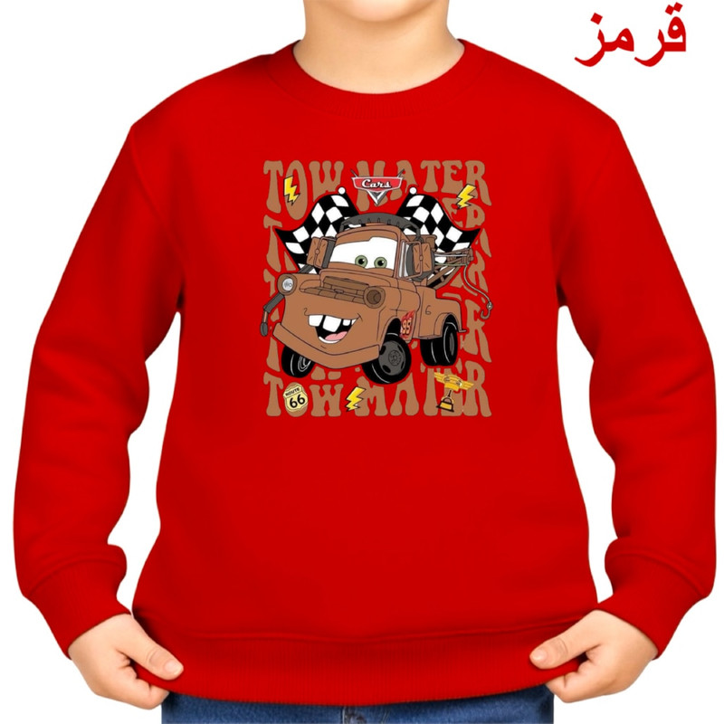 سویشرت بچگانه ماشین‌ها چاپ دیجیتال پنبه درجه یک