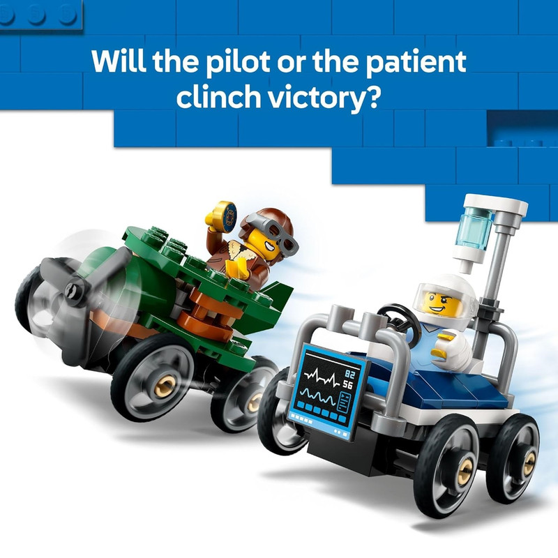 لگو City مدل Airplane vs. Hospital Bed کد 60459 - تصویر 8