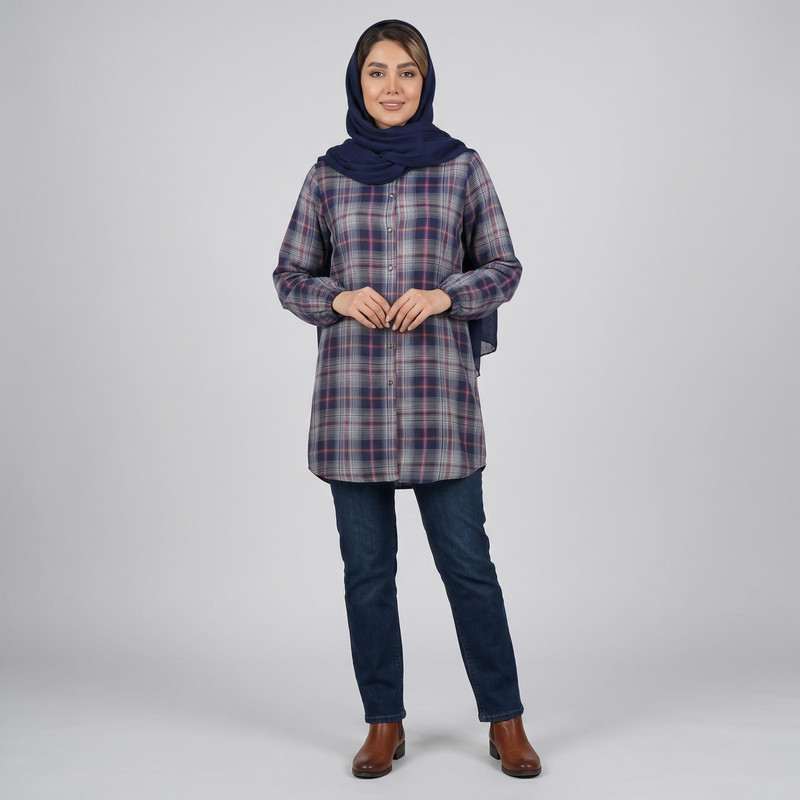 مانتو زنانه سپیدار مدل اس‌پی ۱۰۳۸