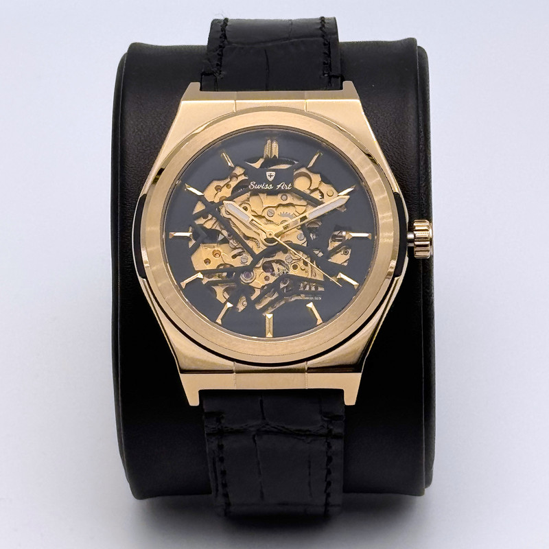 ساعت مچی اتوماتیک اسکلتی سوئیس‌آرت 620010BK0301 - تصویر 5