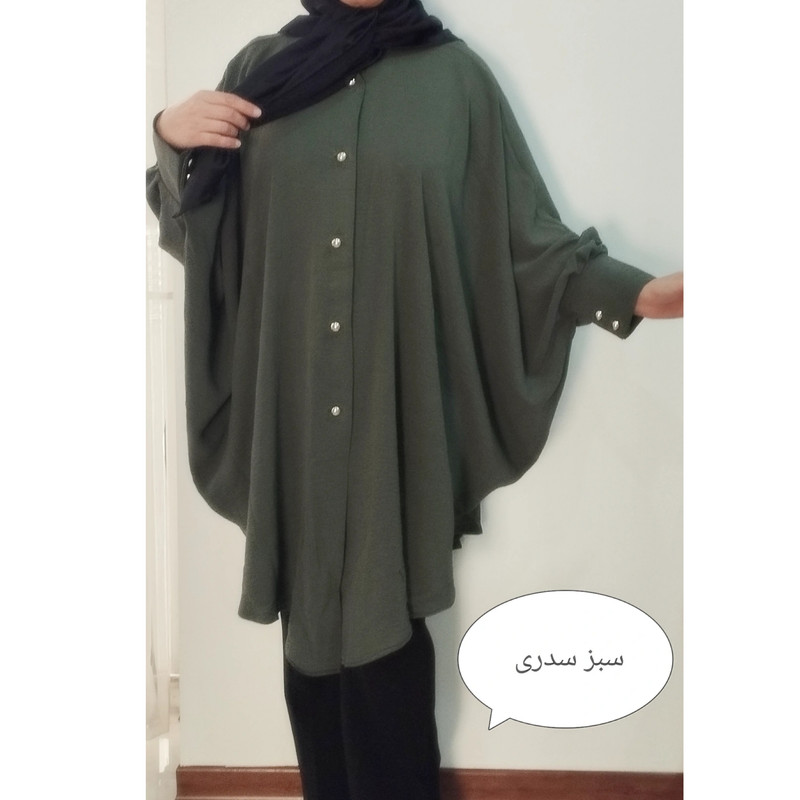 مانتو زنانه مدل عبایی کد ۱