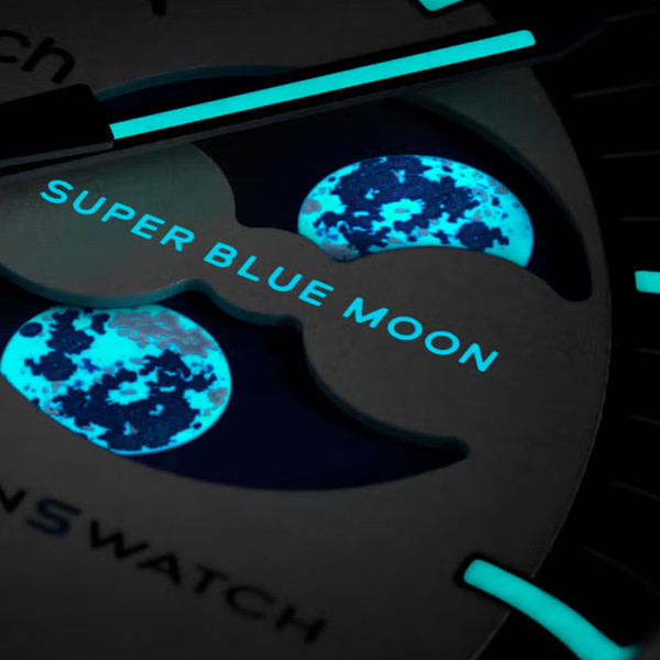ساعت مچی مردانه Super Blue Moon Omega x Swatch - تصویر 5