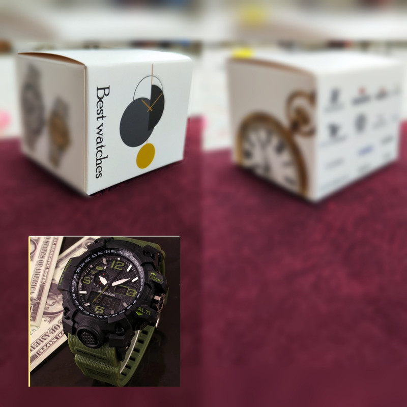 ساعت مچی عقربه‌ای پسرانه دو زمانه مدل G-SH1 - تصویر 4
