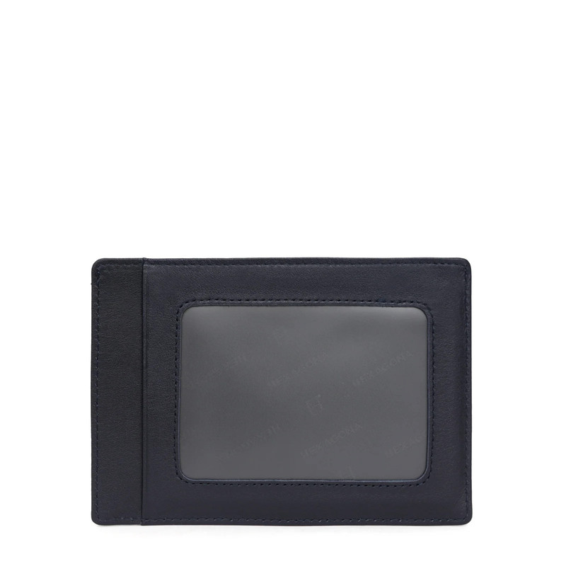 جاکارتی مردانه هگزاگونا Soft Leather 227143، چرم طبیعی گاوی نرم، مینیمال، جیب شفاف - تصویر 3