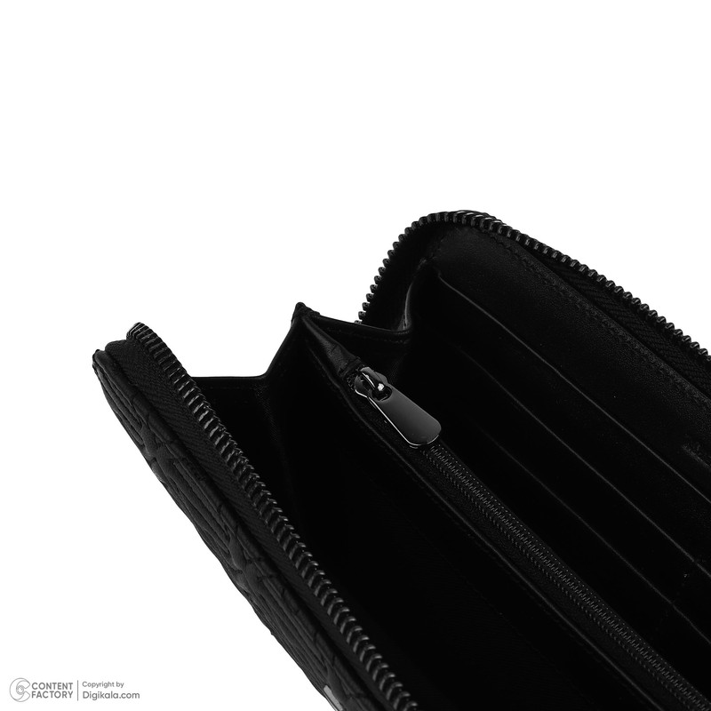 کیف پول چرم مشهد مدل D5115-001-01 طرح‌دار زیپ‌دار - تصویر 5