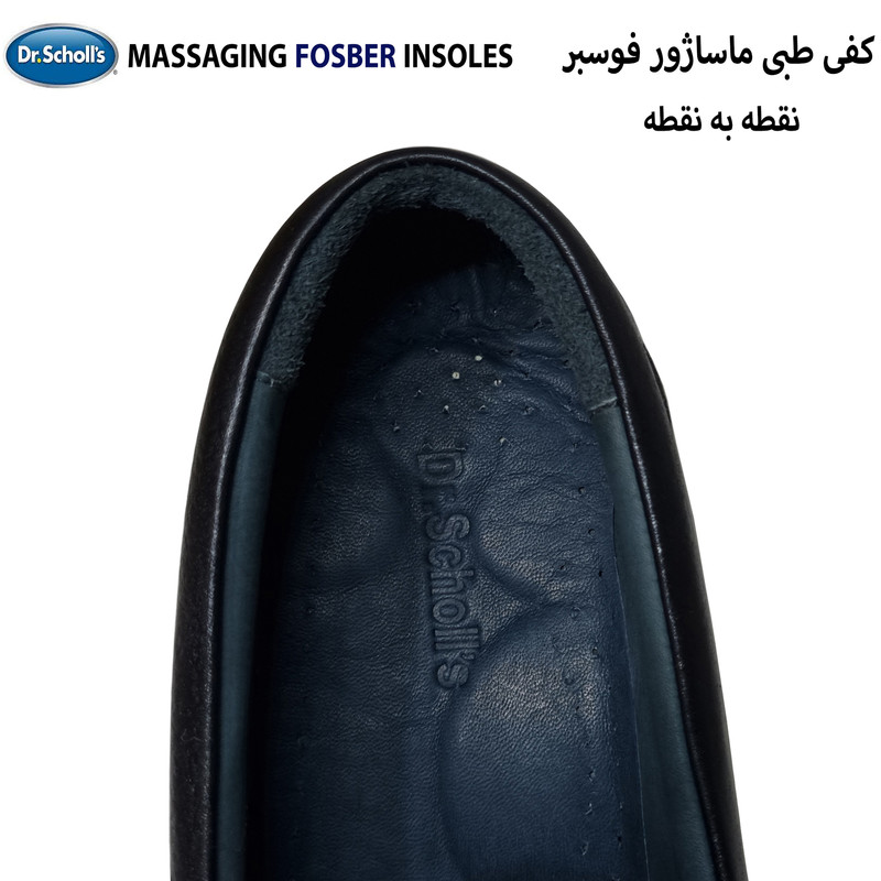 کفش طبی مردانه دکتر شولز مدل Official چرم طبیعی راحتی حرفه‌ای - تصویر 9