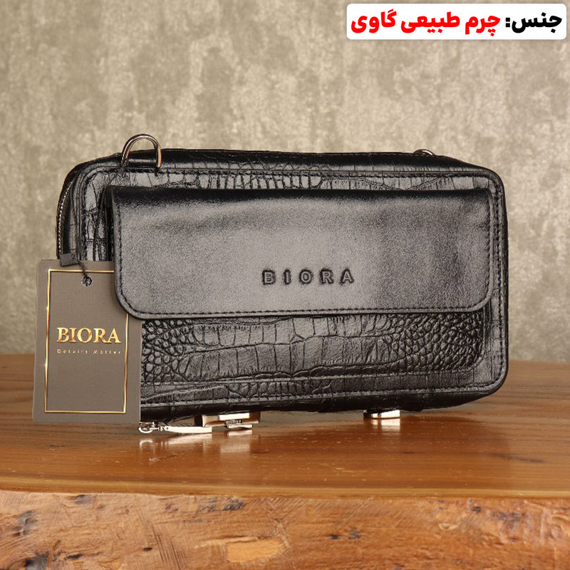 کیف دستی مردانه بیورا چرم طبیعی مدل PA021 - تصویر 4