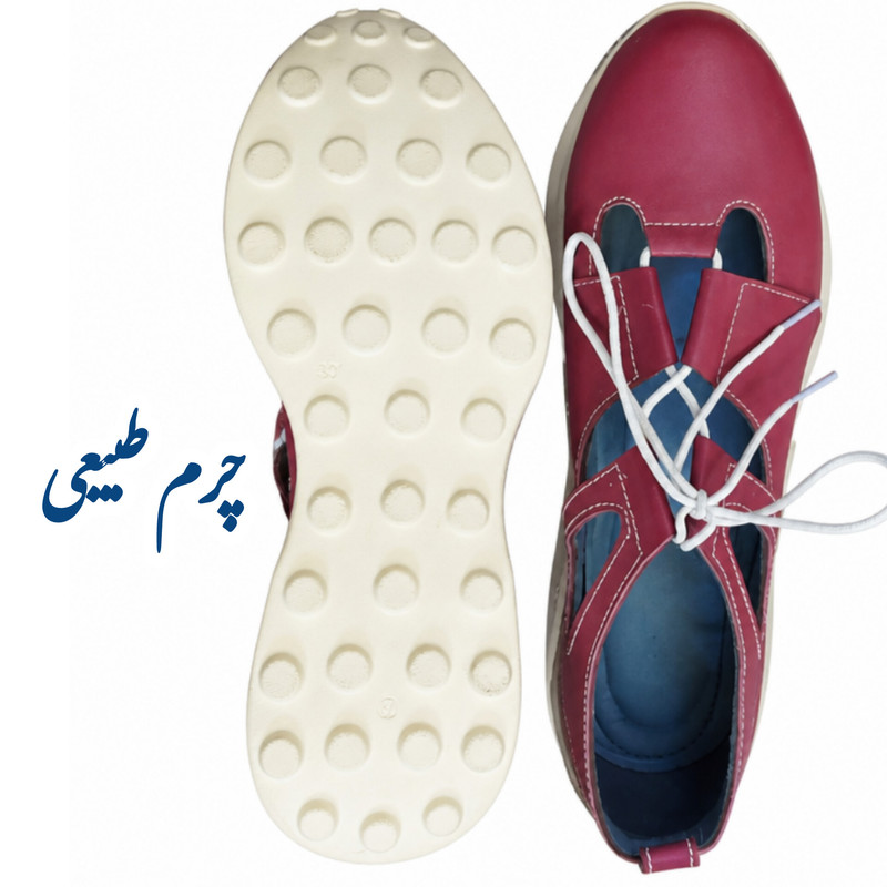 صندل زنانه چرم طبیعی با طراحی کلاسیک شیک - تصویر 3