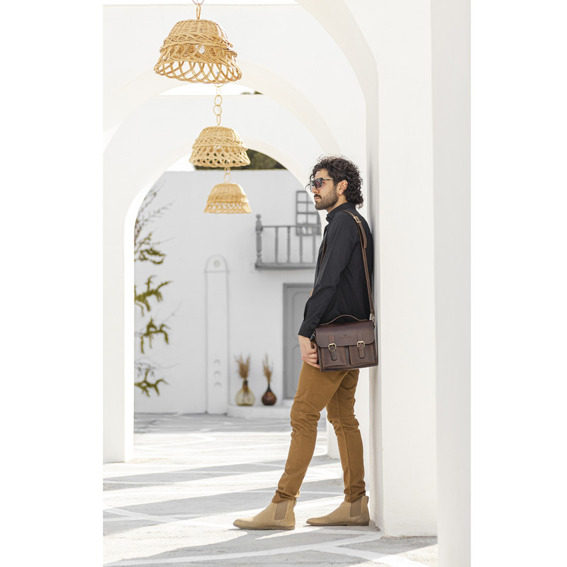 کیف رودوشی چرم بارثاوا مدل 1259 مناسب استایل رسمی و اسپرت - تصویر 18