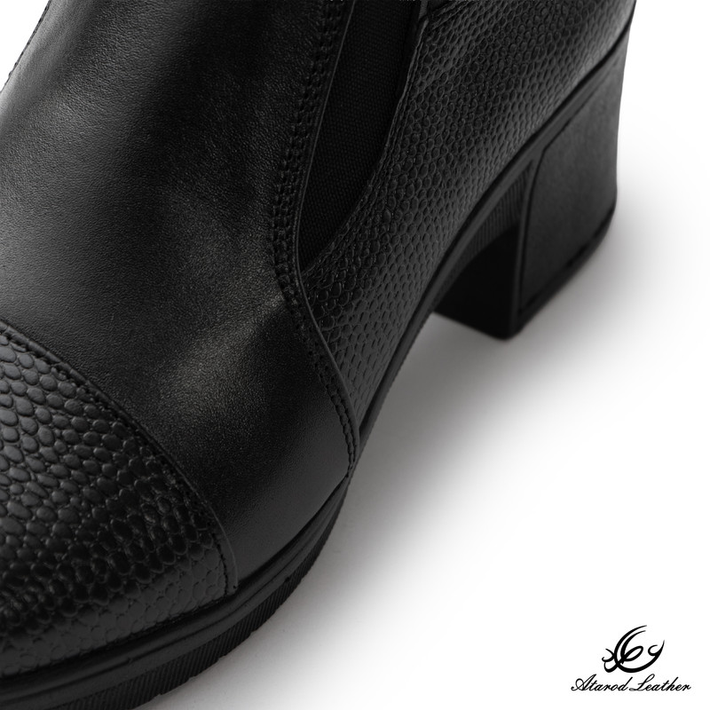 کفش پاشنه‌دار زنانه چرم طبیعی عطارد مدل SH370 - تصویر 12