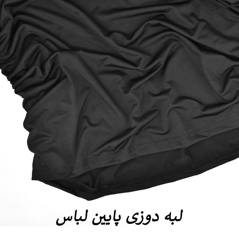 پیراهن یقه رومی زنانه مدل Ebonelle کد M5655 بدون آستین - تصویر 11