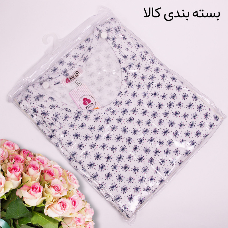 پیراهن زنانه کوزا پنبه بدون آستین طرح‌دار - تصویر 7