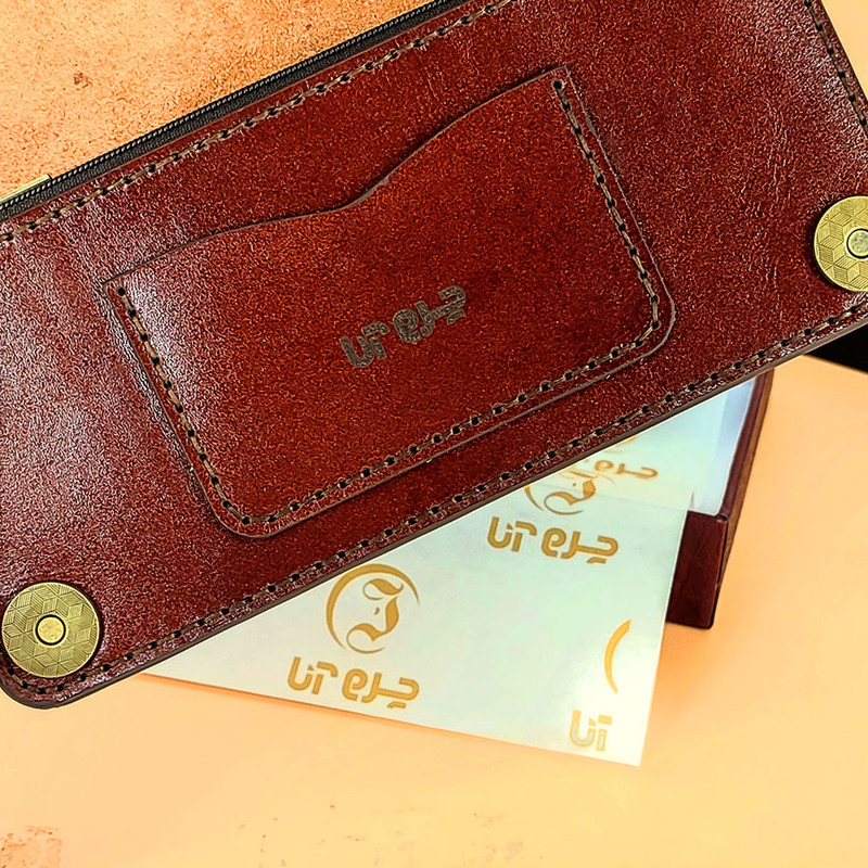 کیف پول مردانه خانه چرم آنا مدل 31155 چرم گاوی - تصویر 7