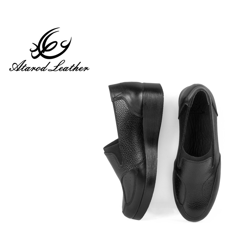 کفش زنانه طبی چرم عطارد مدل SH220 هالوکس والگوس چرم طبیعی - تصویر 8