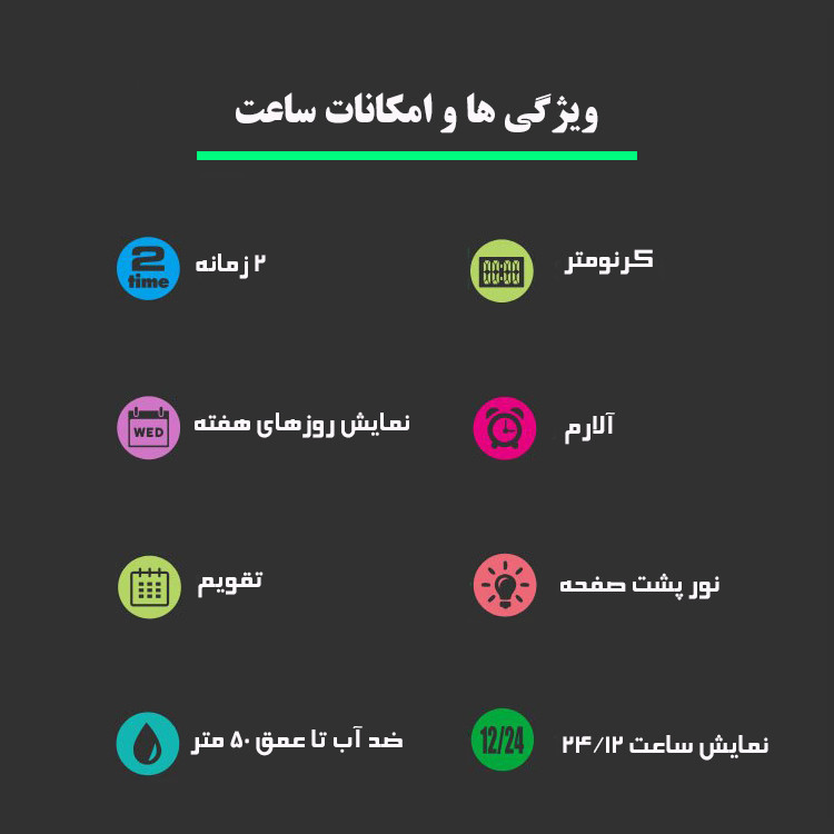 ساعت مچی دیجیتال مردانه اسکمی مدل 1657 BK - تصویر 10