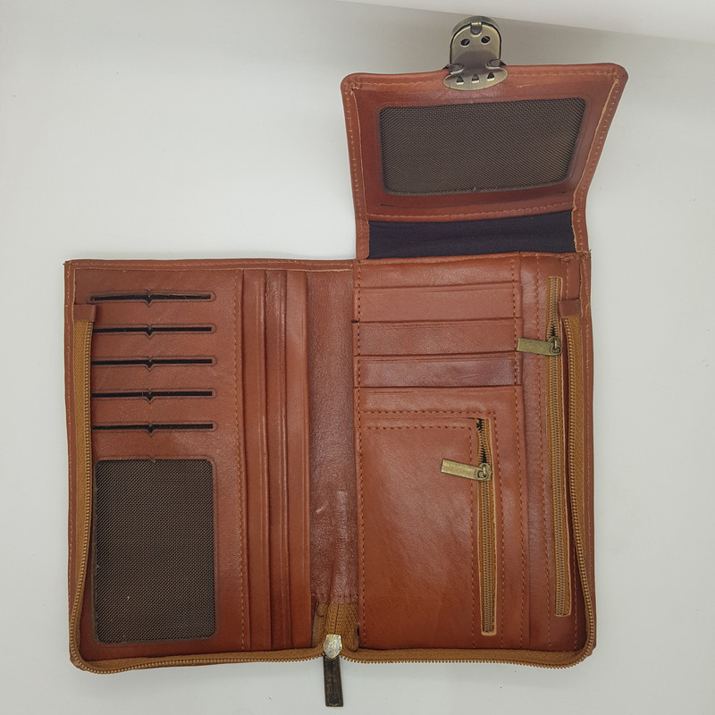 کیف مدارک چرم دیاکو مدل P100 دوشی با جیب موبایل - تصویر 7