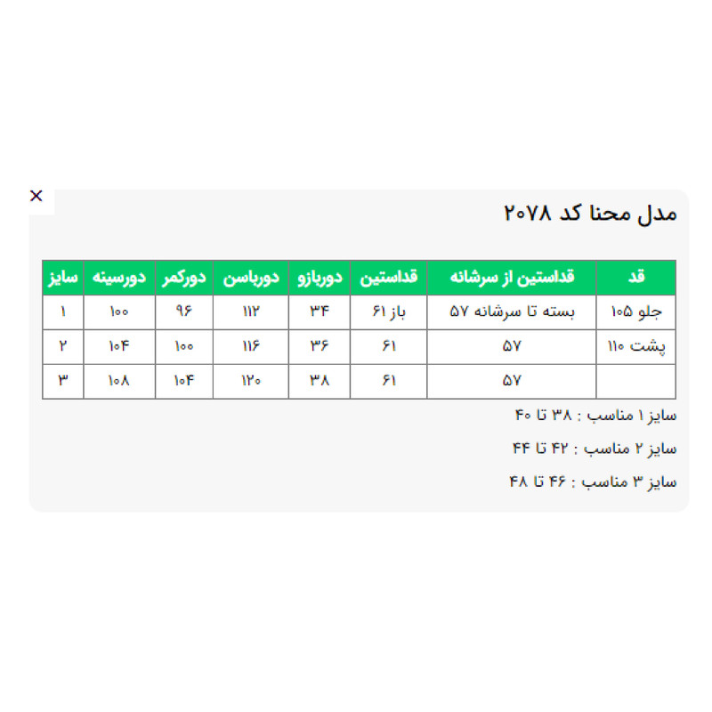 مانتو زنانه السانا مدل محنا کد 207804 - تصویر 80